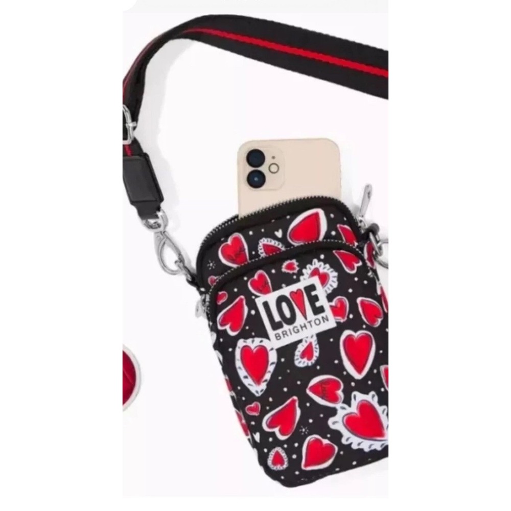NWT ❤️Brighton Hearts a Flutter Utility Bag Crossbody Purse $88 Value